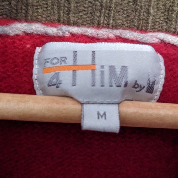 Vintage Christmas lambswool cardigan - Picture 2 of 7